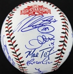 2015 AL All Stars Team-Signed (23) OML Baseball w/ Trout, Pujols, Machado, & More (PSA/DNA)