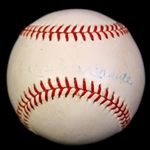 Mickey Mantle & Roger Maris Vintage Dual-Signed ONL Baseball (PSA/DNA)