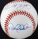 Derek Jeter & Alex Rodriguez Dual-Signed OAL Baseball (JSA)