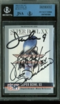 Bears: Walter Payton & Jim McMahon Dual-Signed 1990-91 Pro Set Super Bowl XX Card (JSA/Beckett Encapsulated)
