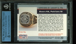 Bears: Walter Payton & Jim McMahon Dual-Signed 1990-91 Pro Set Super Bowl XX Card (JSA/Beckett Encapsulated)