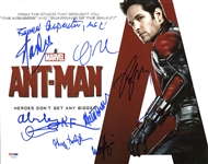 Ant-Man Cast Signed (10) 11 x 14 Photo w/ Lee, Rudd, and More (PSA/DNA)