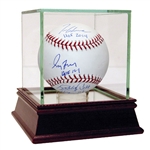 Atlanta Brave Legends Multi-Signed OML Baseball w/ Maddux, Glavine & Cox! (Steiner)