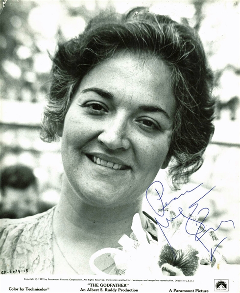 The Godfather: Morgana King Signed 8" x 10" B&W Photo (JSA)