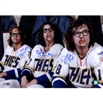 The Hanson Brothers Signed 14 x 20 Color Slap Shot Photograph (Steiner Sports)