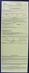 The Rolling Stones: Mick Jagger Signed Life Insurance Application (PSA/DNA)