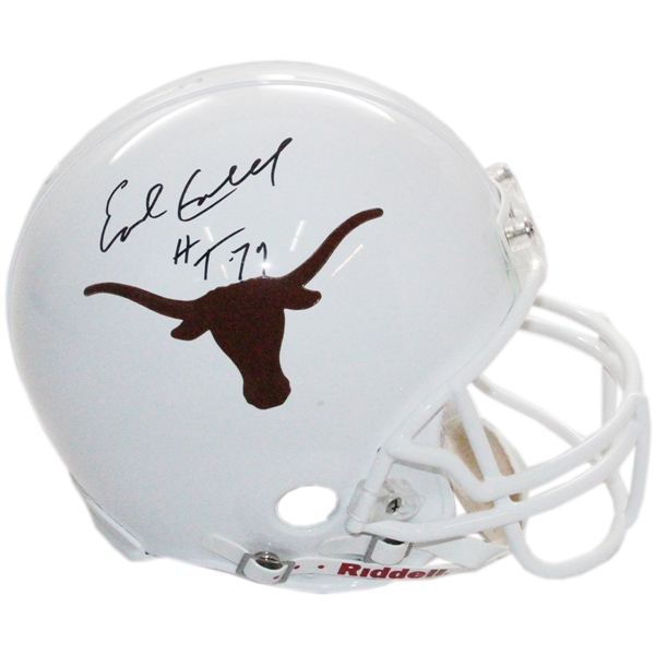 Earl Campbell Signed Full Size University of Texas Helmet w/ "HT 77" Inscription (Steiner Sports)