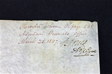 James K. Polk Signed 1847 Military Appointment Document (PSA/DNA)