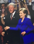 President Bill Clinton Signed 11 x 14 Color Photo (w/Hillary)(PSA/JSA Guaranteed)