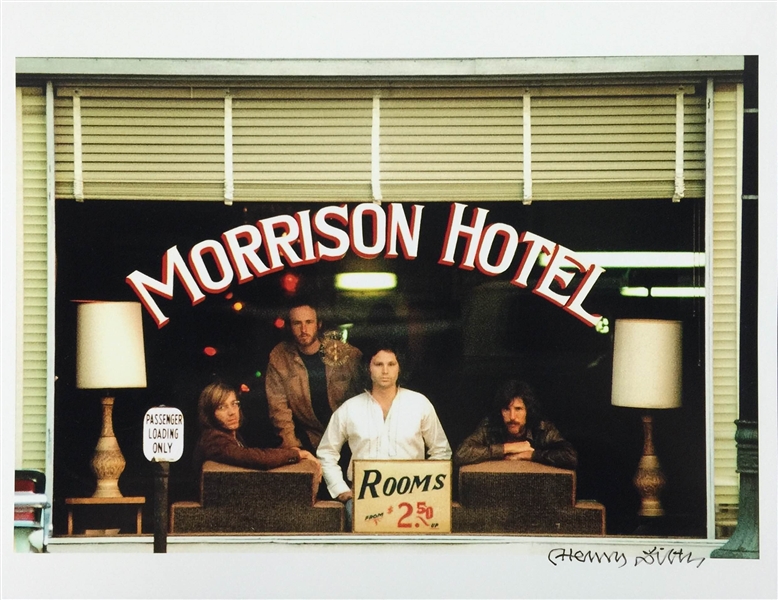 Henry Diltz Rare & Desirable Signed 11" x 14" Color Photo (Morrison Hotel Image)(PSA/JSA Guaranteed)