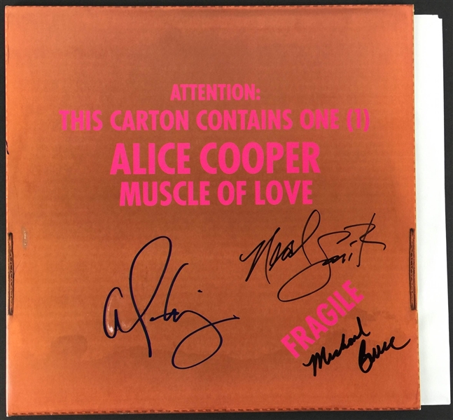 Alice Cooper Signed Album & 8" x 10" Photo Lot (2 Items)(PSA/JSA Guaranteed)