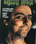 Alice Cooper Signed Album & 8 x 10 Photo Lot (2 Items)(PSA/JSA Guaranteed)