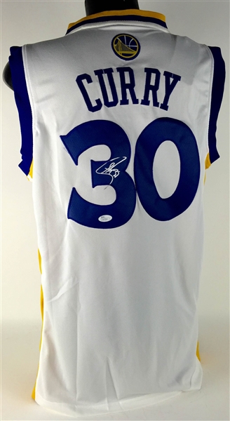 Steph Curry Signed Golden State Warriors Adidas Swingman Jersey (JSA)