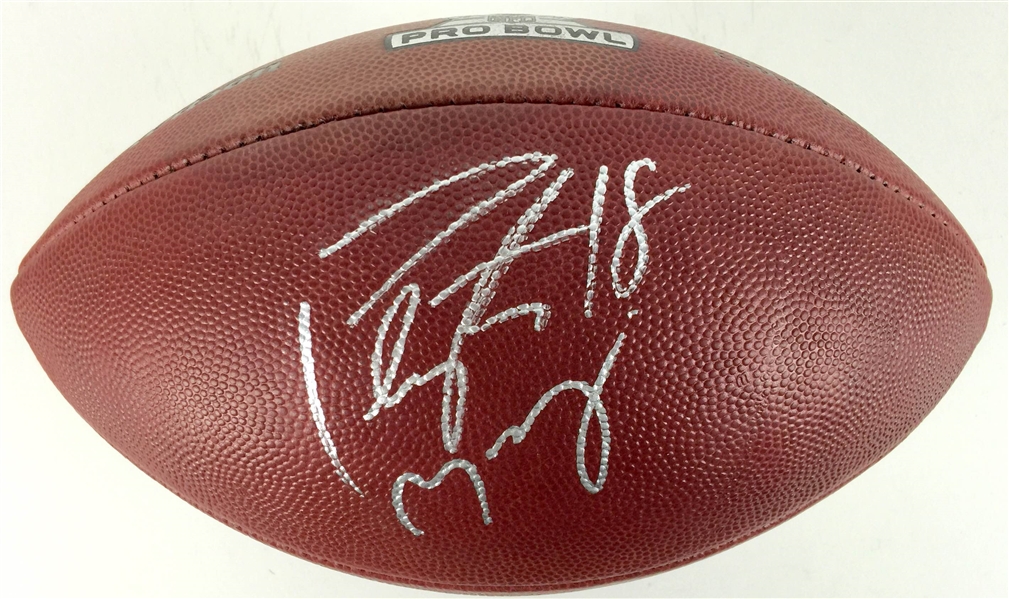 Peyton Manning Game Used & Signed 2013 Pro Bowl Football (Final Pro Bowl Appearance)(Prova & PSA/DNA)