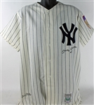 Mickey Mantle Signed Ltd. Ed. Mitchell & Ness Vintage Style NY Yankees Jersey w/ "No. 7" Inscription (UDA & PSA/DNA)