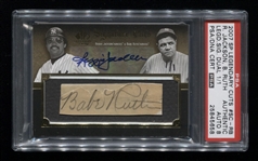2007 Babe Ruth & Reggie Jackson Dual Signature Upper Deck SP Legendary Cuts 1/1
