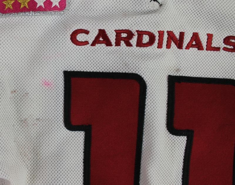 Unframed Larry Fitzgerald - Arizona Cardinals Autograph Promo Print - Jersey  Back