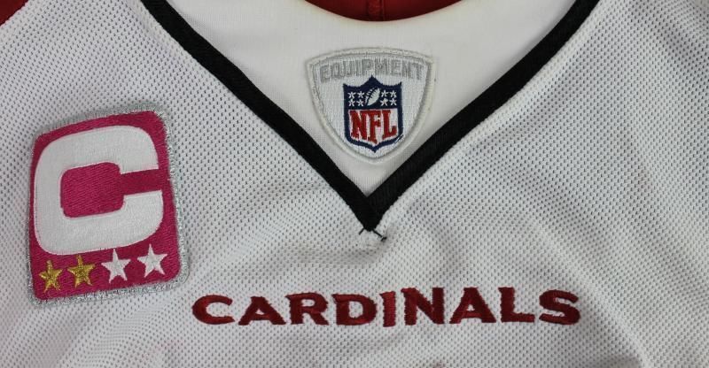  LARRY FITZGERALD 2006 UPPER DECK CARDINALS GAME USED WORN  JERSEY RELIC BD4677 : Collectibles & Fine Art