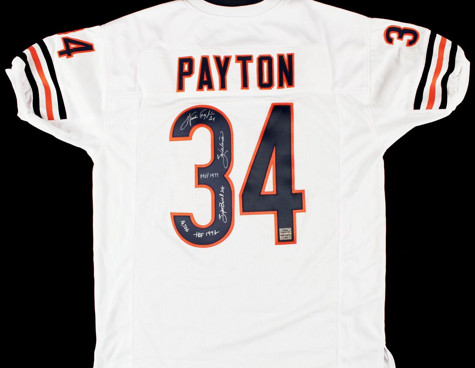 Lot Detail - Walter Payton Signed Chicago Bears Jersey with 5 ...