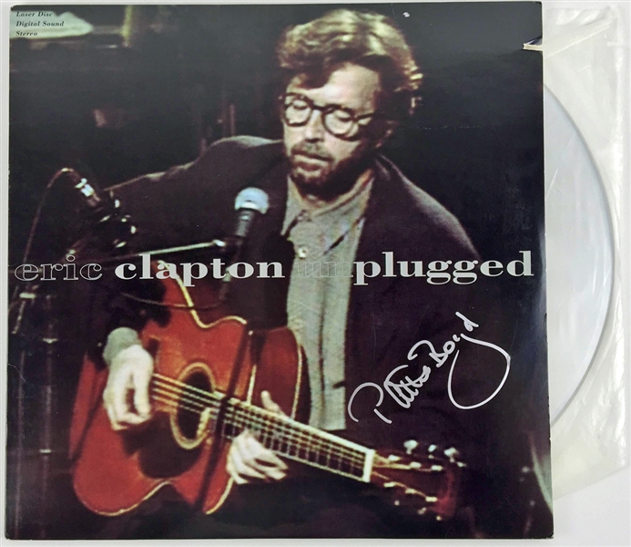 Eric Clapton: Pattie Boyd ("Layla") Signed "Unplugged" Record Album (PSA/JSA Guaranteed)