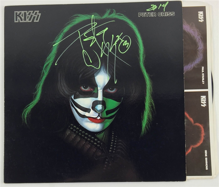 KISS: Pete Criss Signed "Peter Criss" Album w/Vinyl (PSA/JSA Guaranteed)