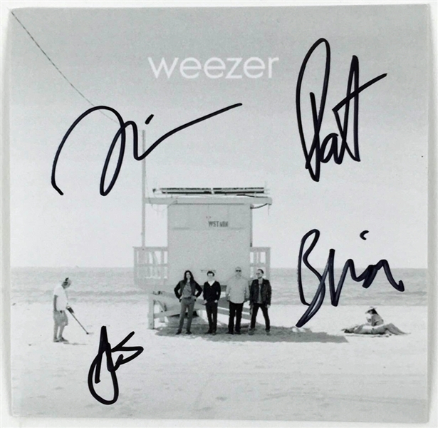 Weezer Signed "White Album" CD Insert Card with CD (PSA/JSA Guaranteed)