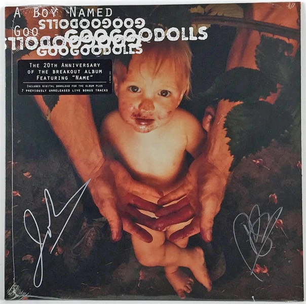 The Goo Goo Dolls: John Rzeznik & Robby Takac Signed "A Boy Names Goo" Unopened 20th Anniversary Album Release (PSA/JSA Guaranteed)
