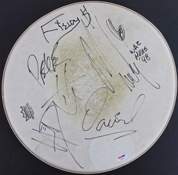 Korn Group Signed & Concert Used 15" Drum Head (PSA/DNA)