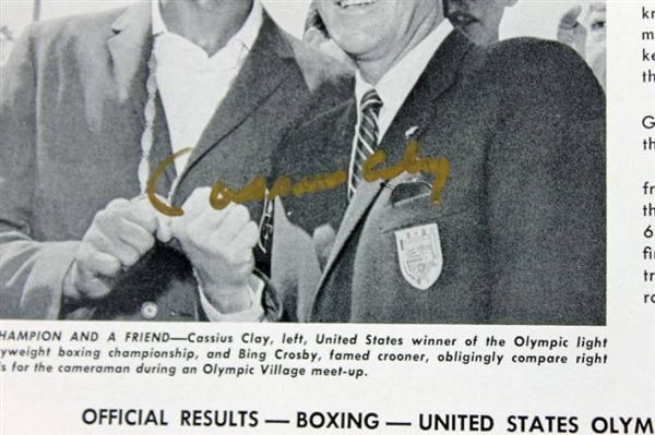 Muhammad Ali Signed 1960 U.S. Olympic Hardcover Book with "Cassius Clay" Autograph (JSA & PSA/DNA)