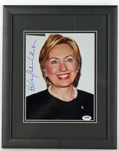 Hillary Rodham Clinton Signed & Framed 8" x 10" Photo (PSA/DNA)