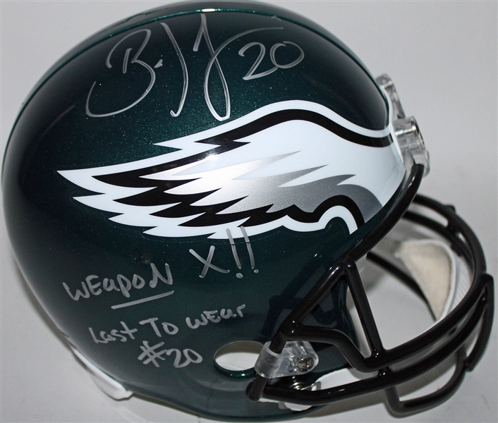 Brian Dawkins Signed & Uniquely Inscribed Full-Sized Eagles Helmet (PSA/DNA)