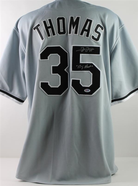 Frank Thomas Signed Chicago White Sox Jersey with "Big Hurt" Inscription (PSA/DNA ITP)