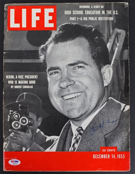 President Richard Nixon Signed December 1953 Life Magazine (PSA/DNA)