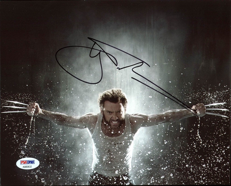 Hugh Jackman Signed 8" x 10" Color Photo as Wolverine (PSA/DNA)