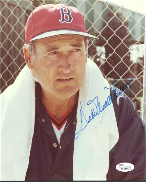 Ted Williams Signed 8" x 10" Color Photo (JSA)