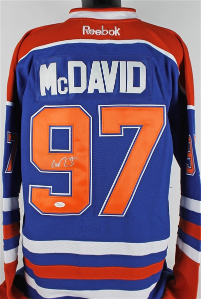 Connor McDavid Signed Pro Model Oilers Jersey (JSA)