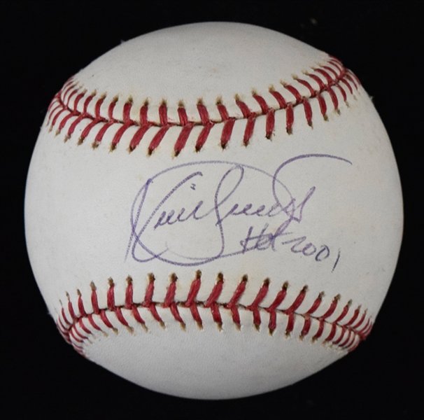 Kirby Puckett Signed OML Baseball w/ Rare "HOF 2001" Inscription (PSA/JSA Guaranteed)