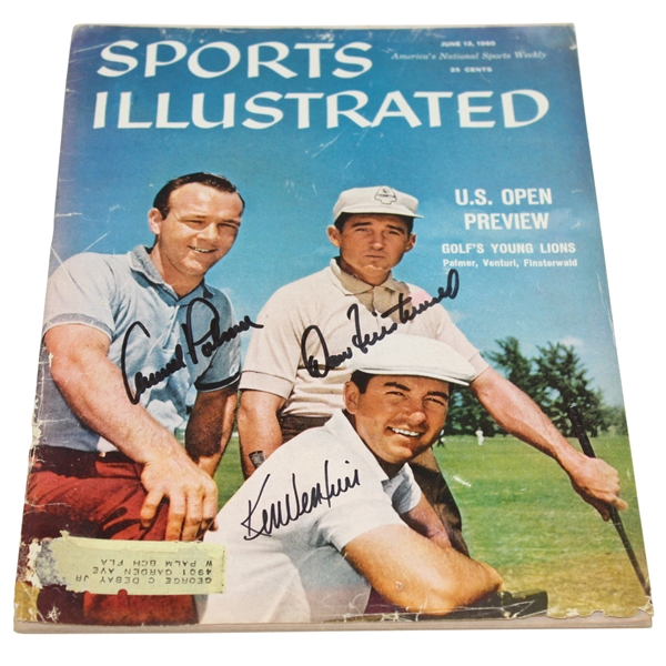 Arnold Palmer, Ken Venturi & Dow Finsterwald Rare Signed 1960 Sports Illustrated Magazine (JSA)