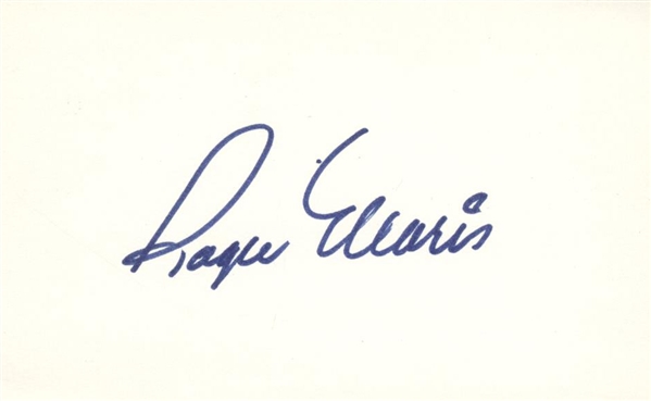 Roger Maris Near-Mint Signed 3" x 5" Note Card (PSA/JSA Guaranteed)