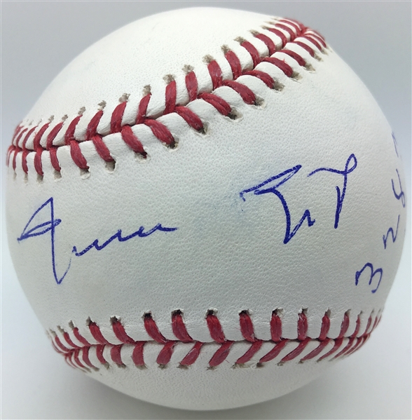 Willie Mays Rare Signed & Inscribed "3283 Hits" OML Baseball (Tristar & PSA/JSA Guaranteed)
