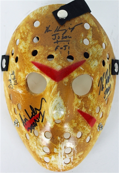 Friday the 13th Multi-Signed Jason Mask w/ 4 Sigs! (PSA/DNA)