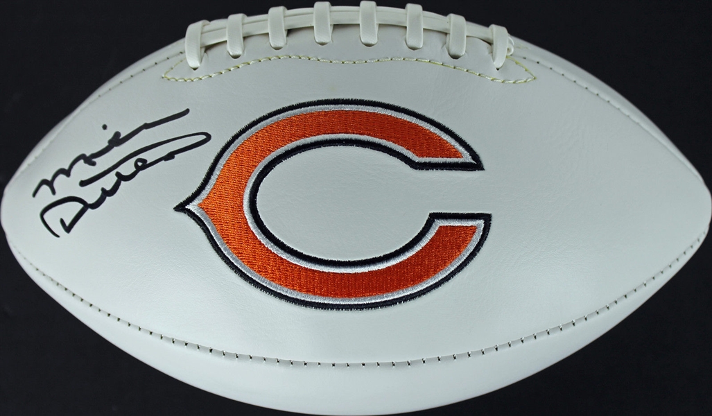 Mike Ditka Signed Chicago Bears White Panel Football (PSA/DNA)