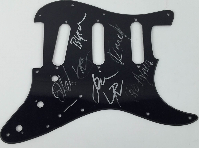 Pennywise Group Signed Stratocaster Pickguard (4 Sigs)(PSA/JSA Guaranteed)