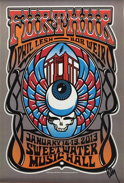 Grateful Dead: Bobby Weir Signed 12" x 18" Concert Print (PSA/JSA Guaranteed)