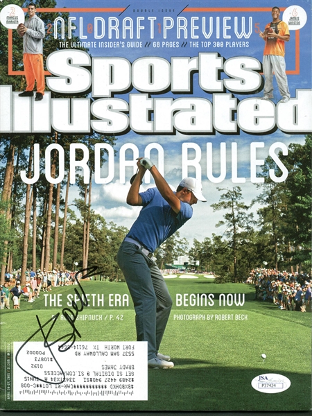 Jordan Speith Signed Sports Illustrated Magazine (JSA)