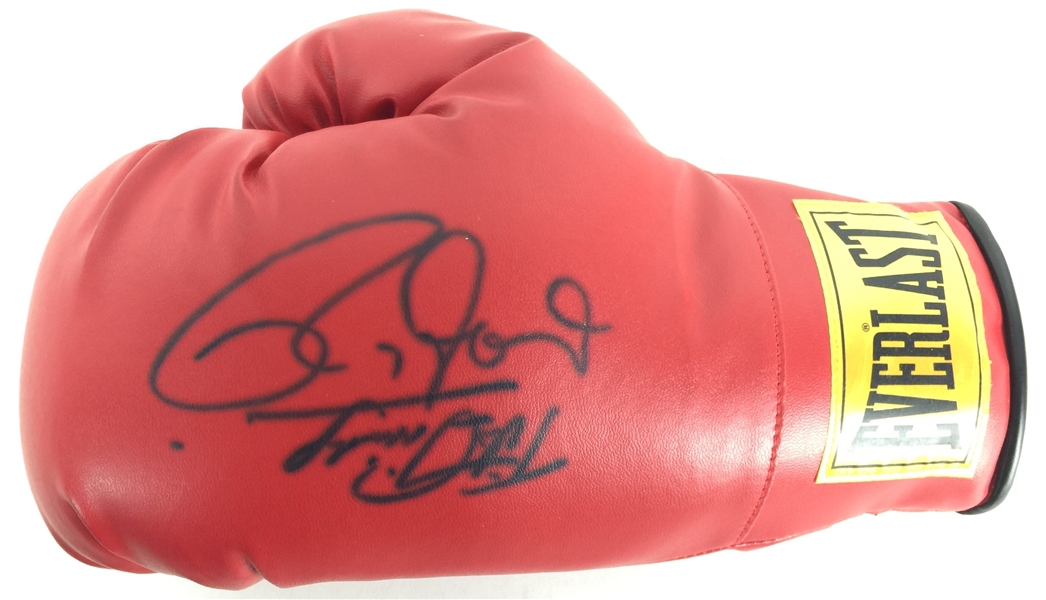 Roy Jones Jr. & Tito Trinidad Dual Signed Everlast Boxing Glove (PSA/JSA Guaranteed)