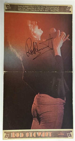 Rod Stewart Signed 12" x 24" Insert Poster from "Every Picture Tells a Story" Album (PSA/JSA Guaranteed)