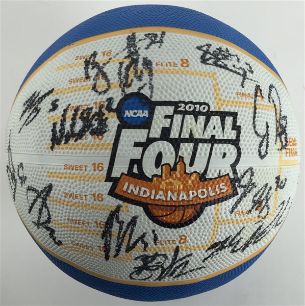 2010 Duke Blue Devils (National Champs) Team Signed Final Four Basketball with 11 Signatures (PSA/JSA Guaranteed)