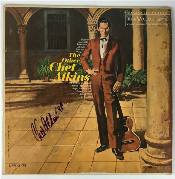 Chet Atkins Signed "The Other Chet Atkins" Album (PSA/JSA Guaranteed)