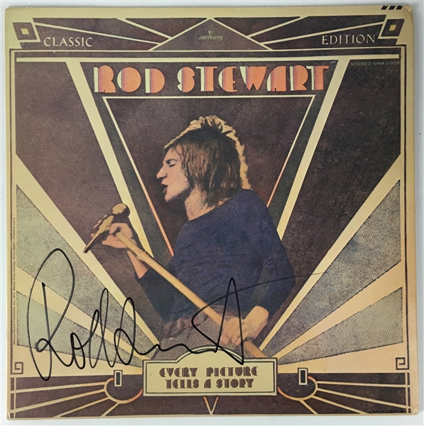 Rod Stewart Signed "Every Picture Tells A Story" Album (PSA/JSA Guaranteed)